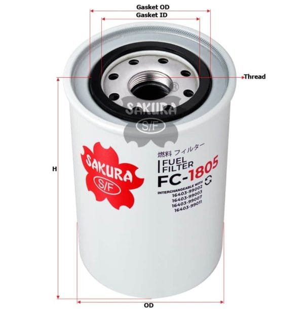 FC-1805 Sakura lọc nhiên liệu xe tải UD TRUCKS BigThumb CD - Công ty ...