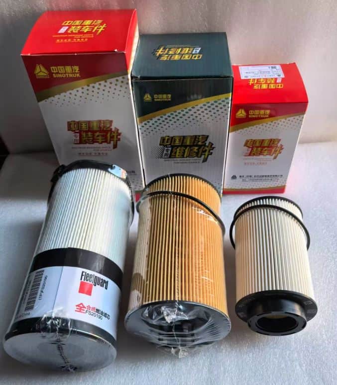 Bộ lọc dầu lọc nhớt xe đầu kéo Howo